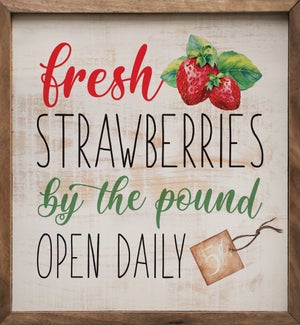 Fresh Strawberries Whitewash